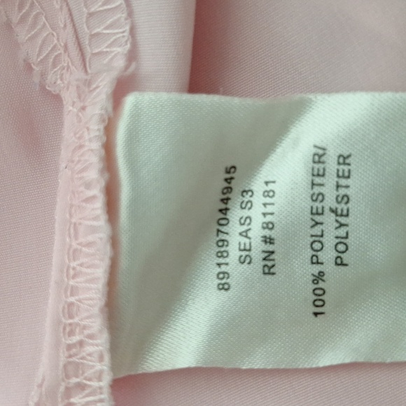 Kathy Che Pink Preppy Coquette 3/4 Sleeve Button Down Shirt Plus Size 14/16W - Picture 12 of 14